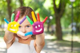 kid painted hands kid painted hands